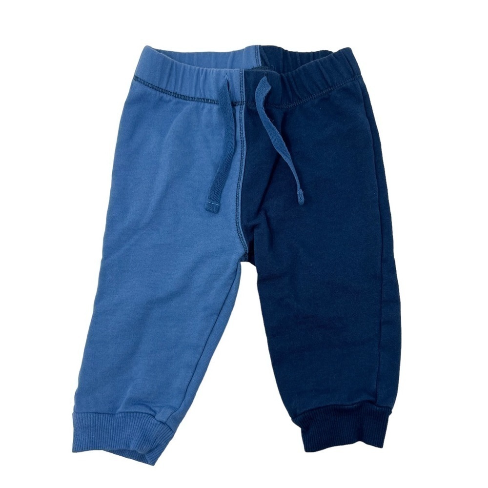First Impressions Colorblock Joggers Blue Navy Drawstring Sweatpants Baby 3-6M